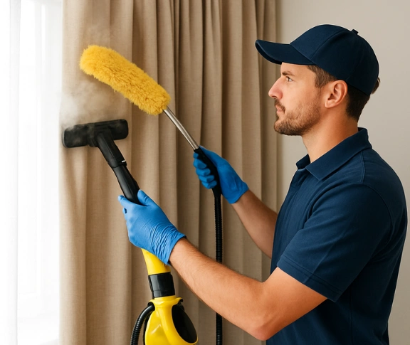 Trusted blind cleaning technician Matty Curtain Cleaning bankstown-nsw QLD