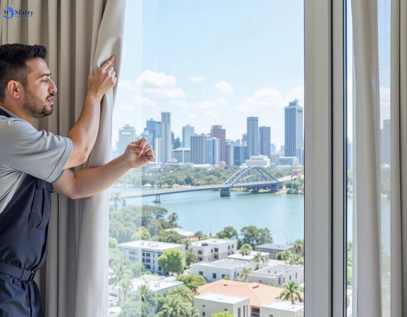 Professional curtain steam cleaning service bankstown-nsw QLD by Matty Curtain Cleaning