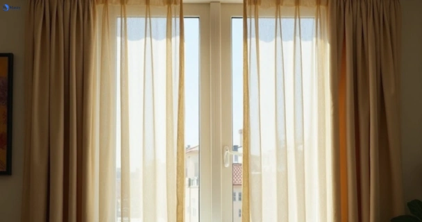 Dull dusty drapes in bankstown-nsw before professional cleaning